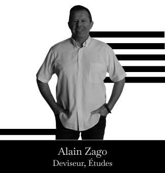 Portrait de Alain Zago, Deviseur, Études de l'entreprise Alain Bonadei